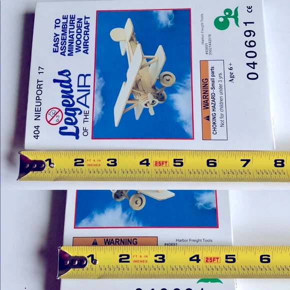 3/$15 NEW 3D Puzzle Miniature Wooden Aircraft Airplane Model 404 Nieuport 17 - Picture 12 of 16